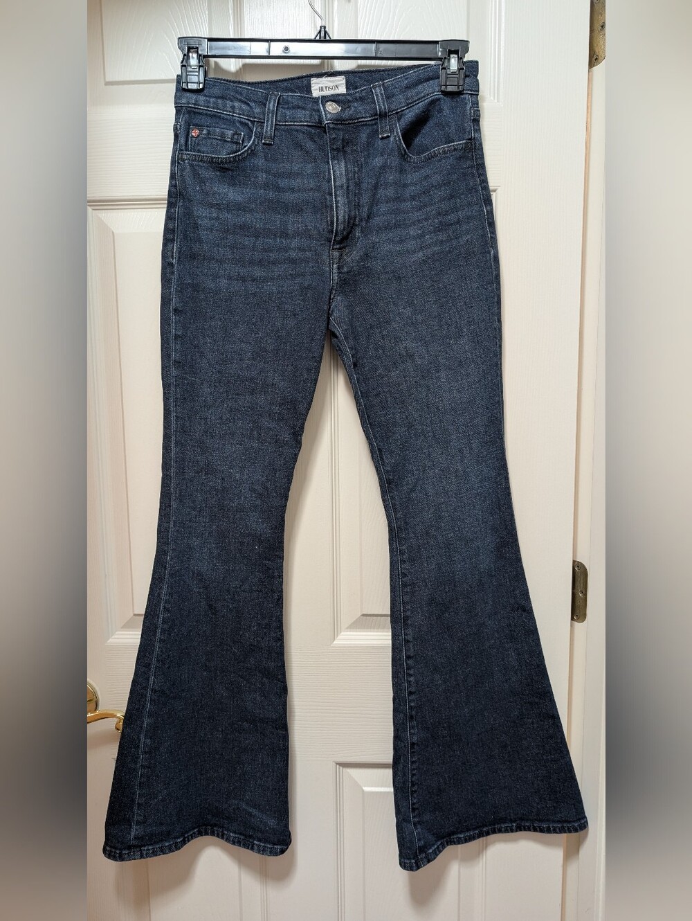 Hudson Heidi High Rise Flare Jeans Size 27 Dark Wash Denim